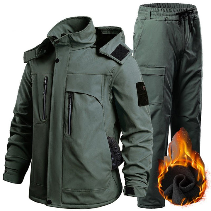 Men's Softshell Fleece - Lined Clothing Suit Waterproof Tactical Uniform - TWS USA
