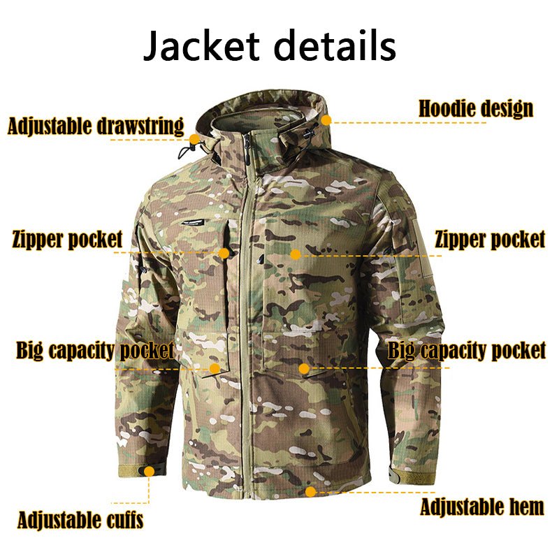 Rip - stop Clothing Suit Waterproof Tactical Uniform - TWS USA