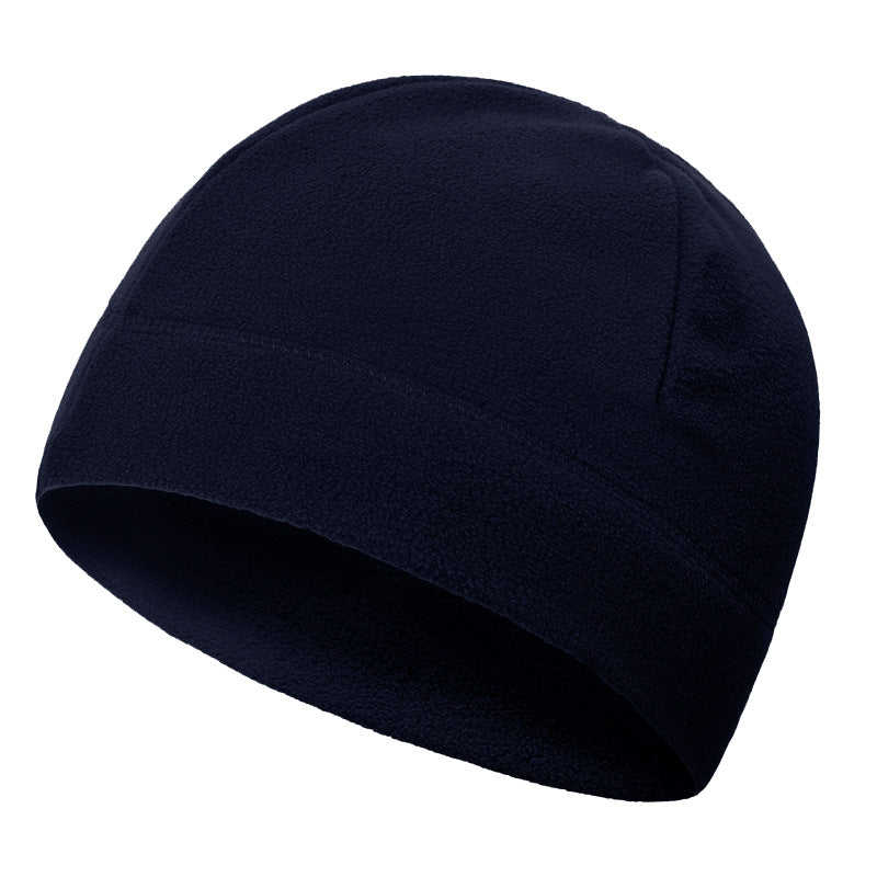 Men's Fleece Tactical Beanie Hat Blue